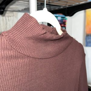 Lulus Ribbed Mockneck Bodysuit